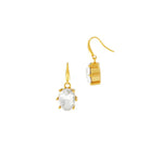 Joy Waterproof Clear CZ Statement Hook Earring 18K Gold Plating -DNSK Copenhagen