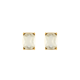 Joy Waterproof Boucles d'oreilles en CZ clair plaquées or 18K