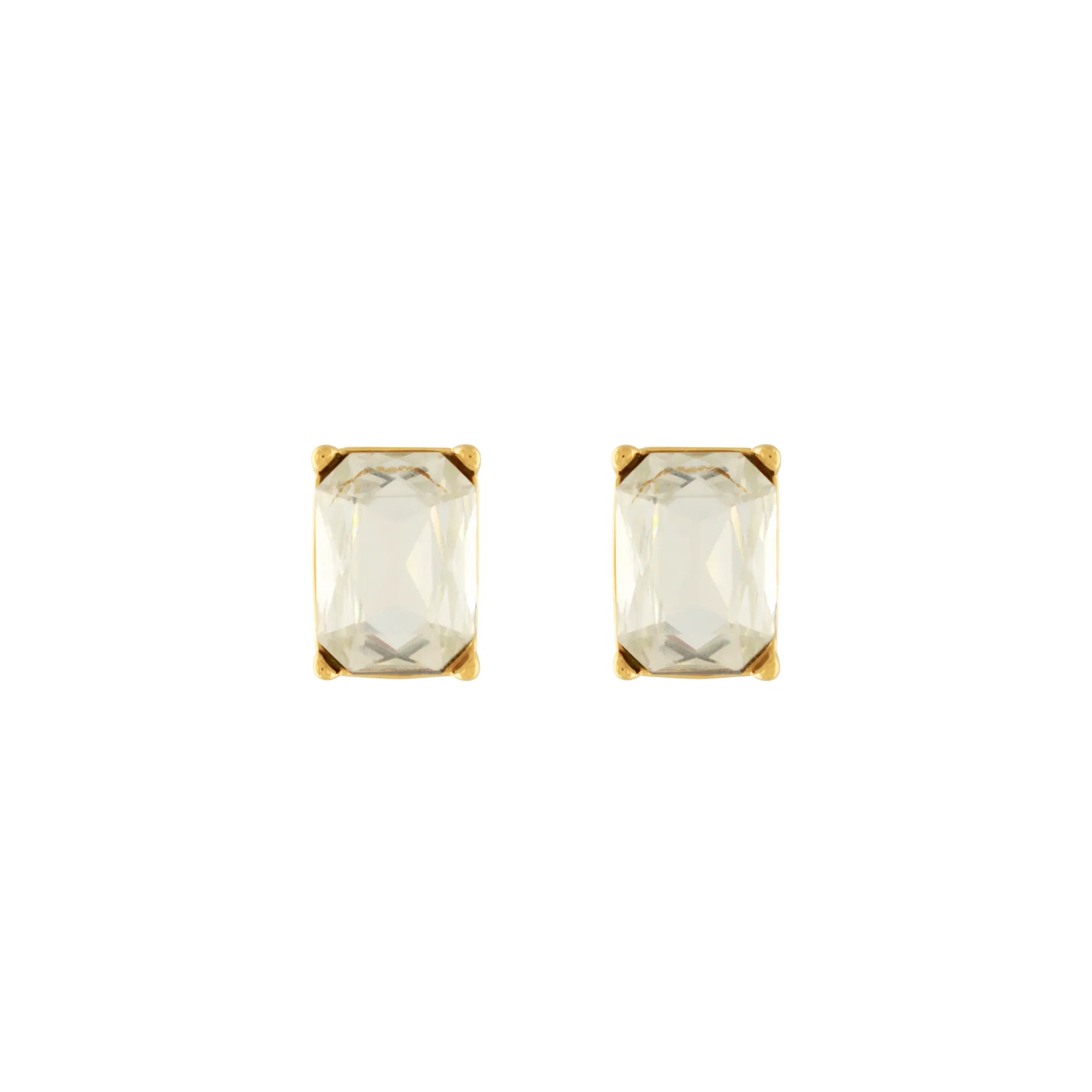 Joy Waterproof Clear CZ Mega Statement Earring 18K Gold Plating, Dansk Copenhagen