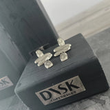 Courage Vandfast Brushed Organic Lysekrone Ørering 18K Guldbelagt