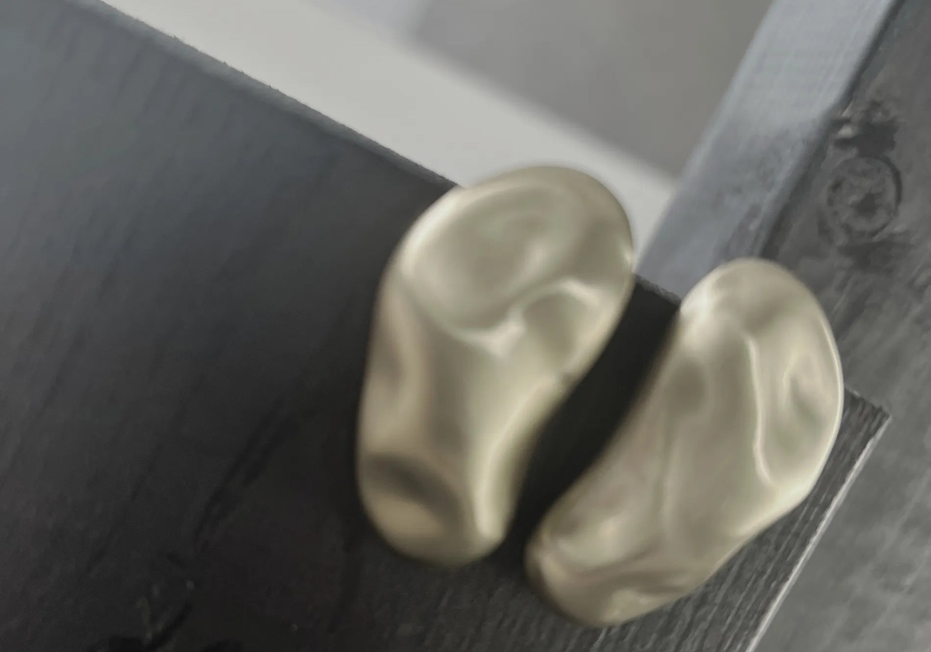 Courage Waterproof Brushed Organic Post Earring Silver Plating, DNSK Copenhagen
