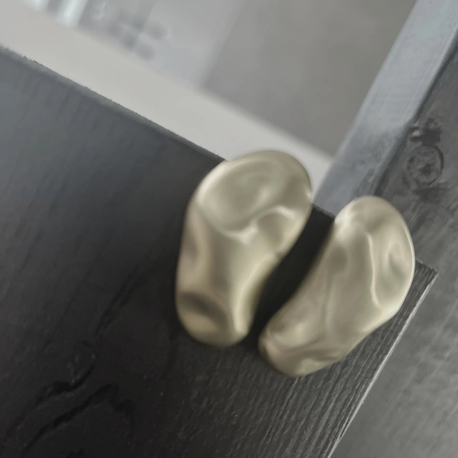 Courage Waterproof Brushed Organic Post Earring Silver Plating, DNSK Copenhagen