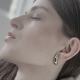 Passion Waterproof Smooth Crawler Earring Silver Plating