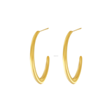 Passion Vandfast Enkel oval creol 18K Guldbelagt