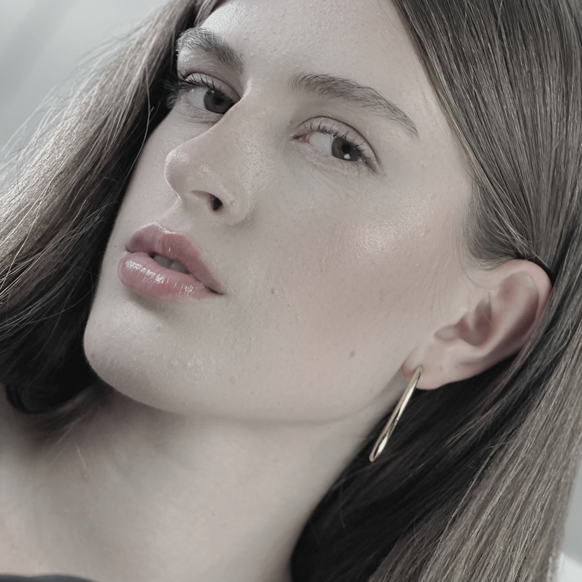 Passion Waterproof Simple Oval Creol Silver Plating, DNSK Copenhagen