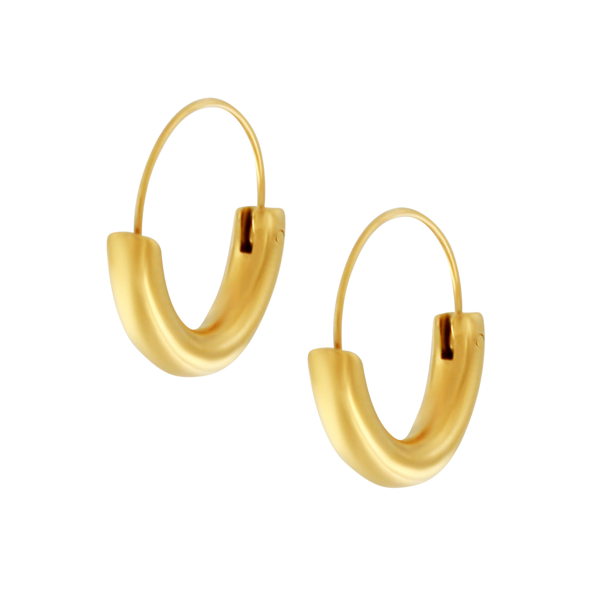 Passion Waterproof Simple Statement Huggie 18K Gold Plating, DNSK Copenhagen