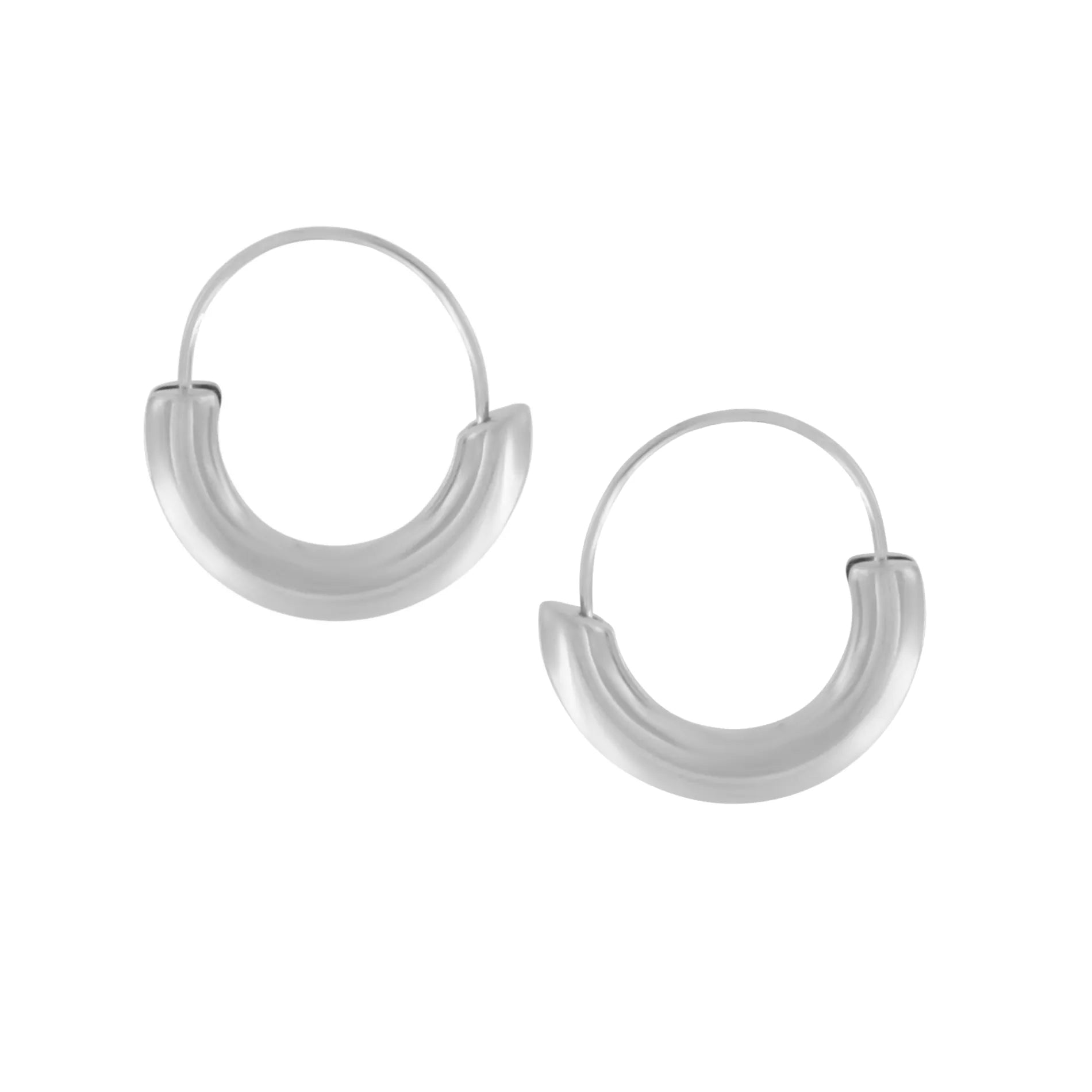 Passion Waterproof Simple Statement Huggie Silver Plating, DNSK Copenhagen