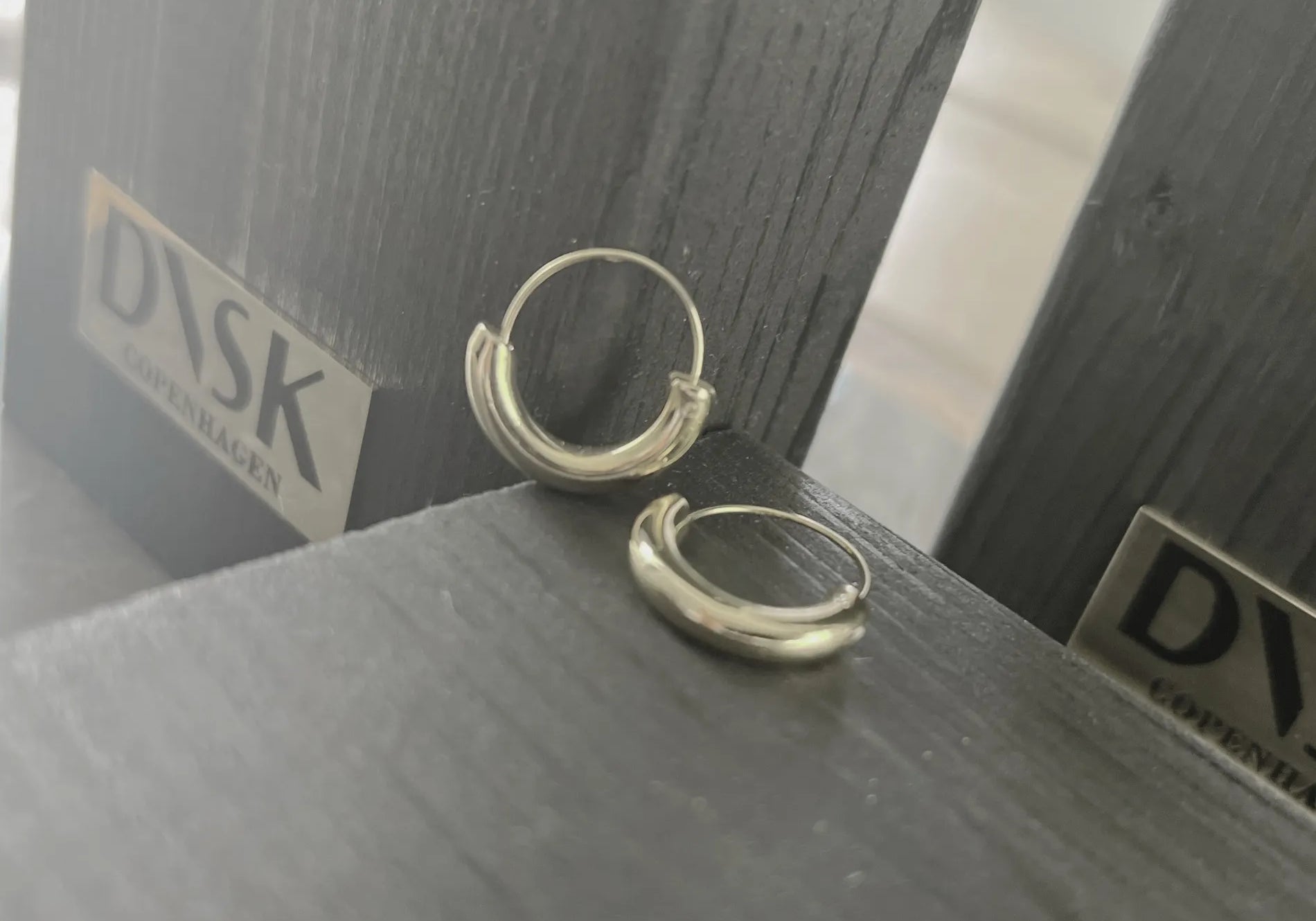 Passion Waterproof Simple Statement Huggie Silver Plating, DNSK Copenhagen