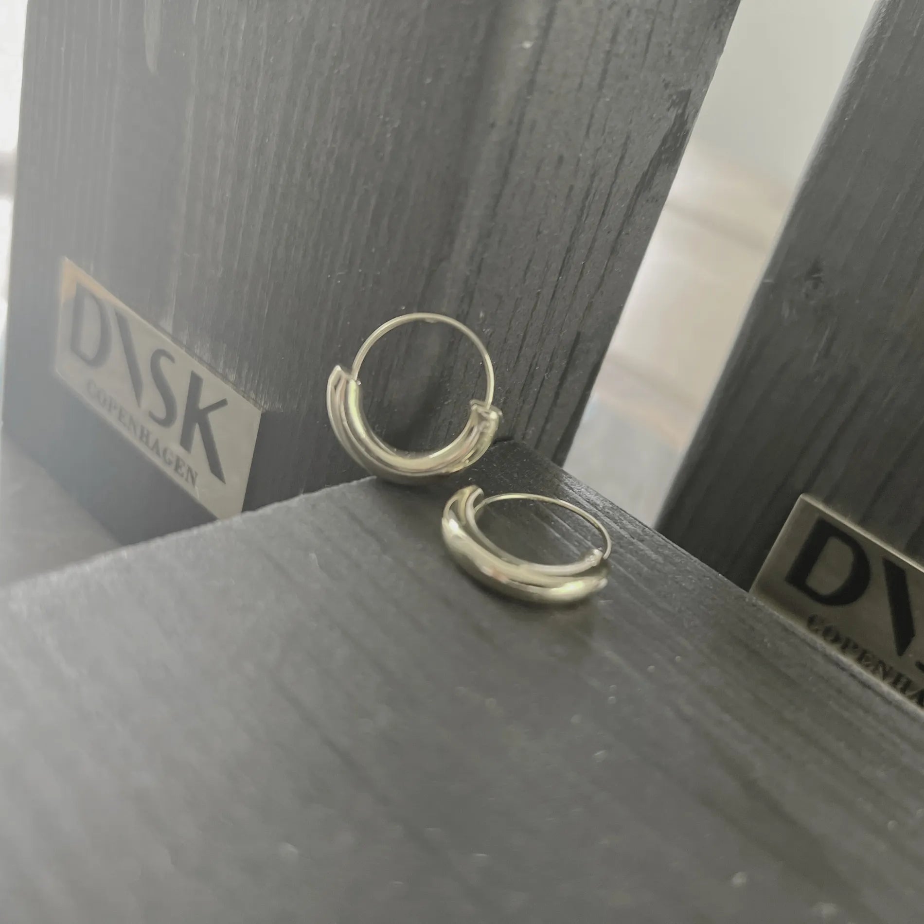 Passion Waterproof Simple Statement Huggie Silver Plating, DNSK Copenhagen