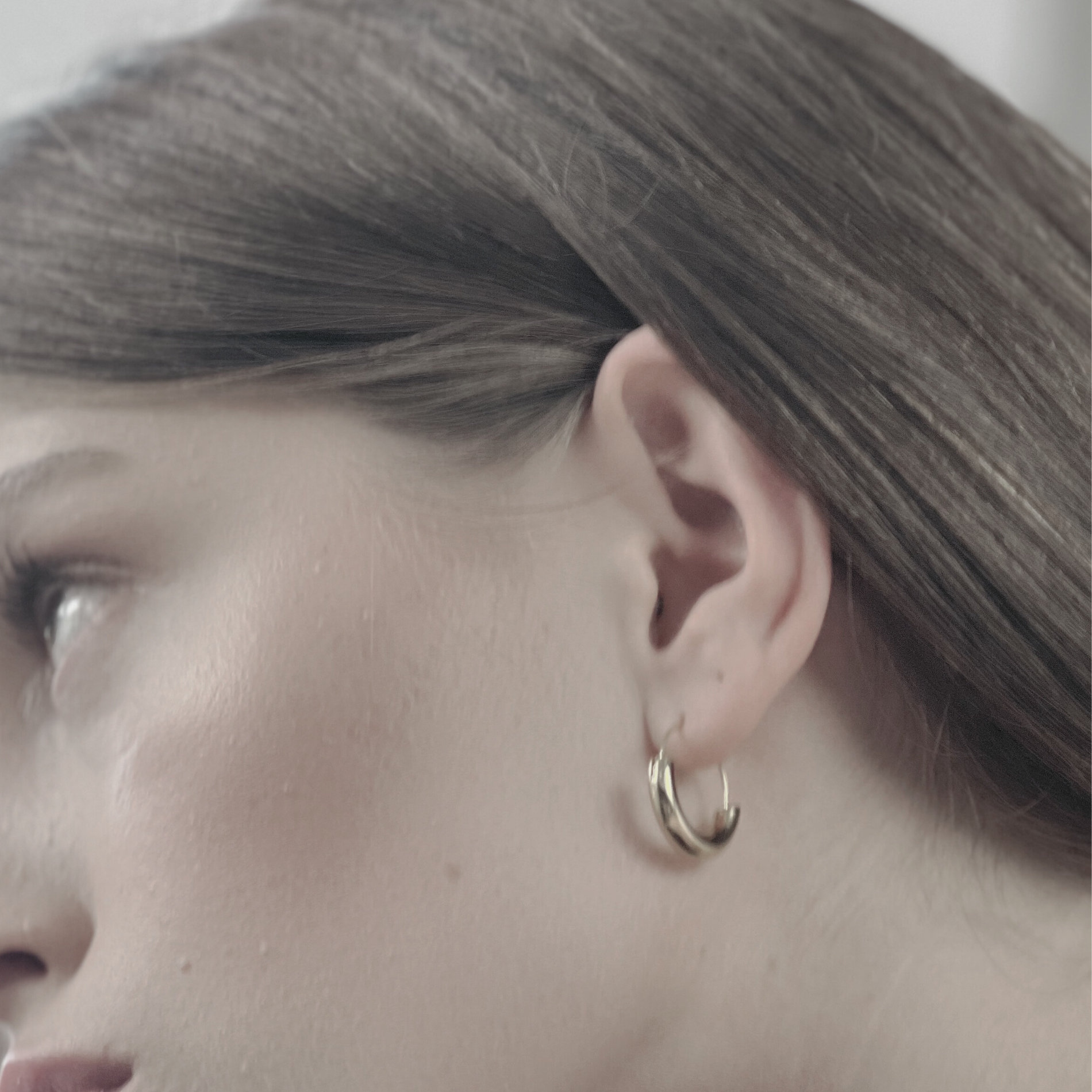 Passion Waterproof Simple Statement Huggie Silver Plating, DNSK Copenhagen