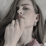 Joy Waterproof Chunky CZ Organic Hoop 18K Gold Plating