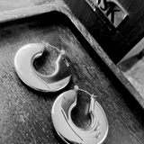 Courage Waterproof U-Turn Oorbel Verzilverd