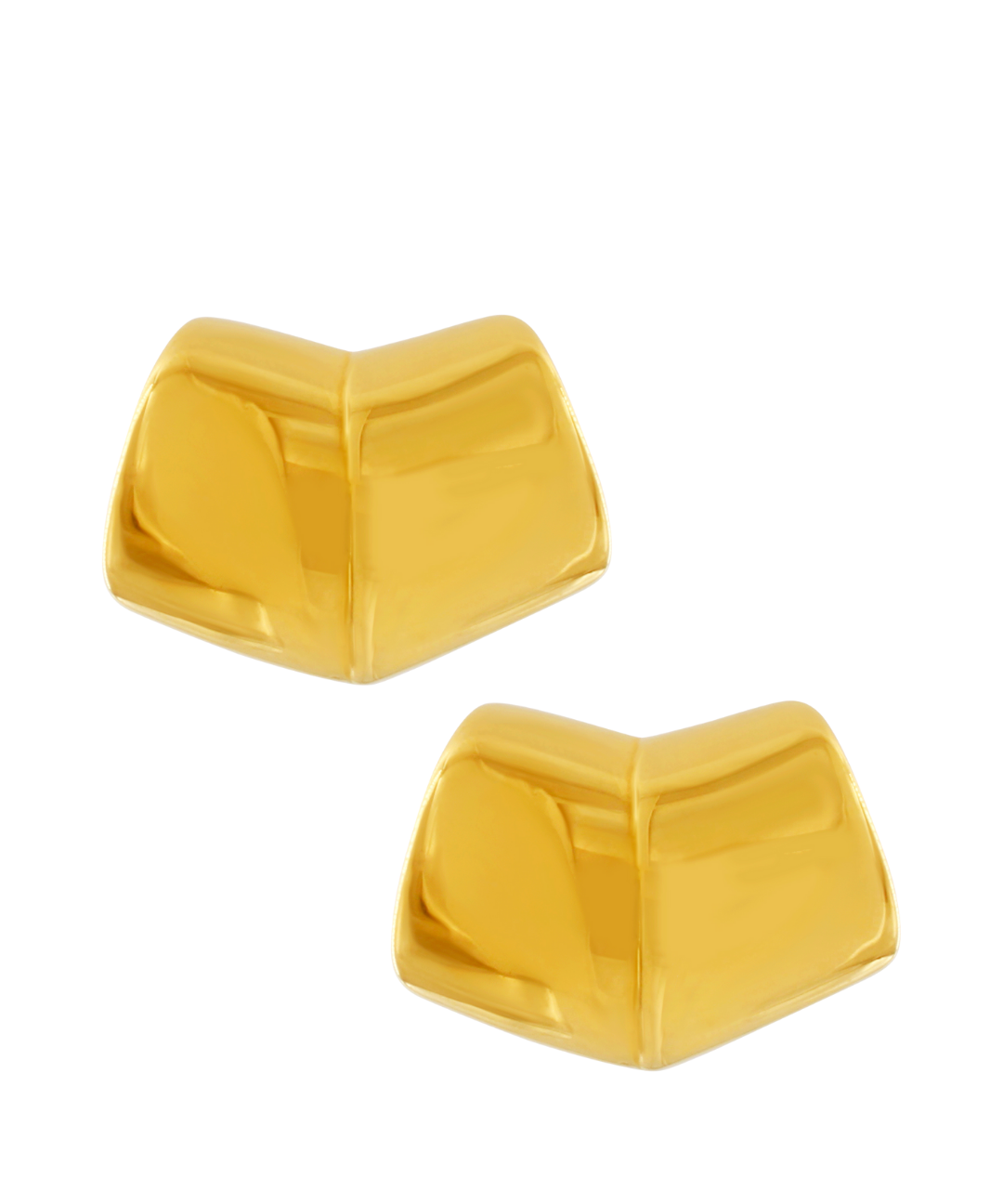 Courage Waterproof Wide Statement Earring 18K Gold Plating, DNSK Copenhagen