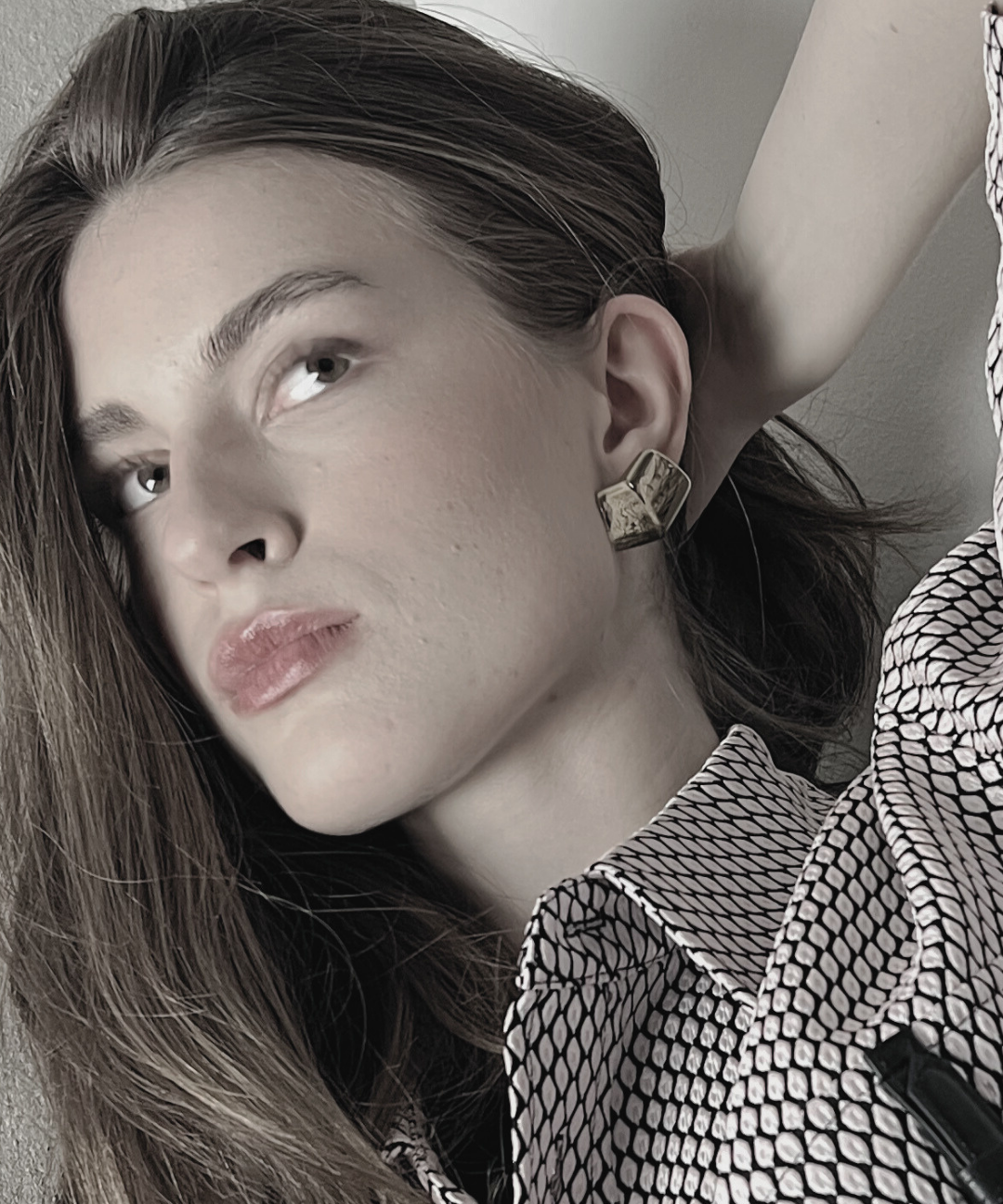Courage Waterproof Wide Statement Earring 18K Gold Plating, DNSK Copenhagen