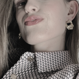 Courage Wasserfester  Offener kreisförmiger Post-Ohrring Versilbert