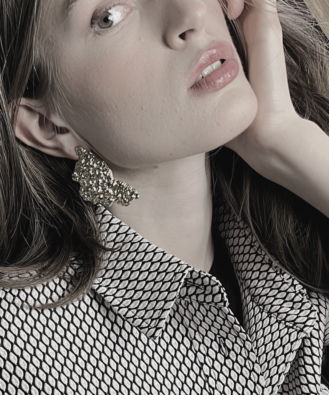 Courage Waterproof  Triangle Statement Earring 18K Gold Plating, DNSK Copenhagen