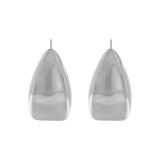 Courage Wasserfester 3D-Spiegel Statement-Ohrring Versilbert