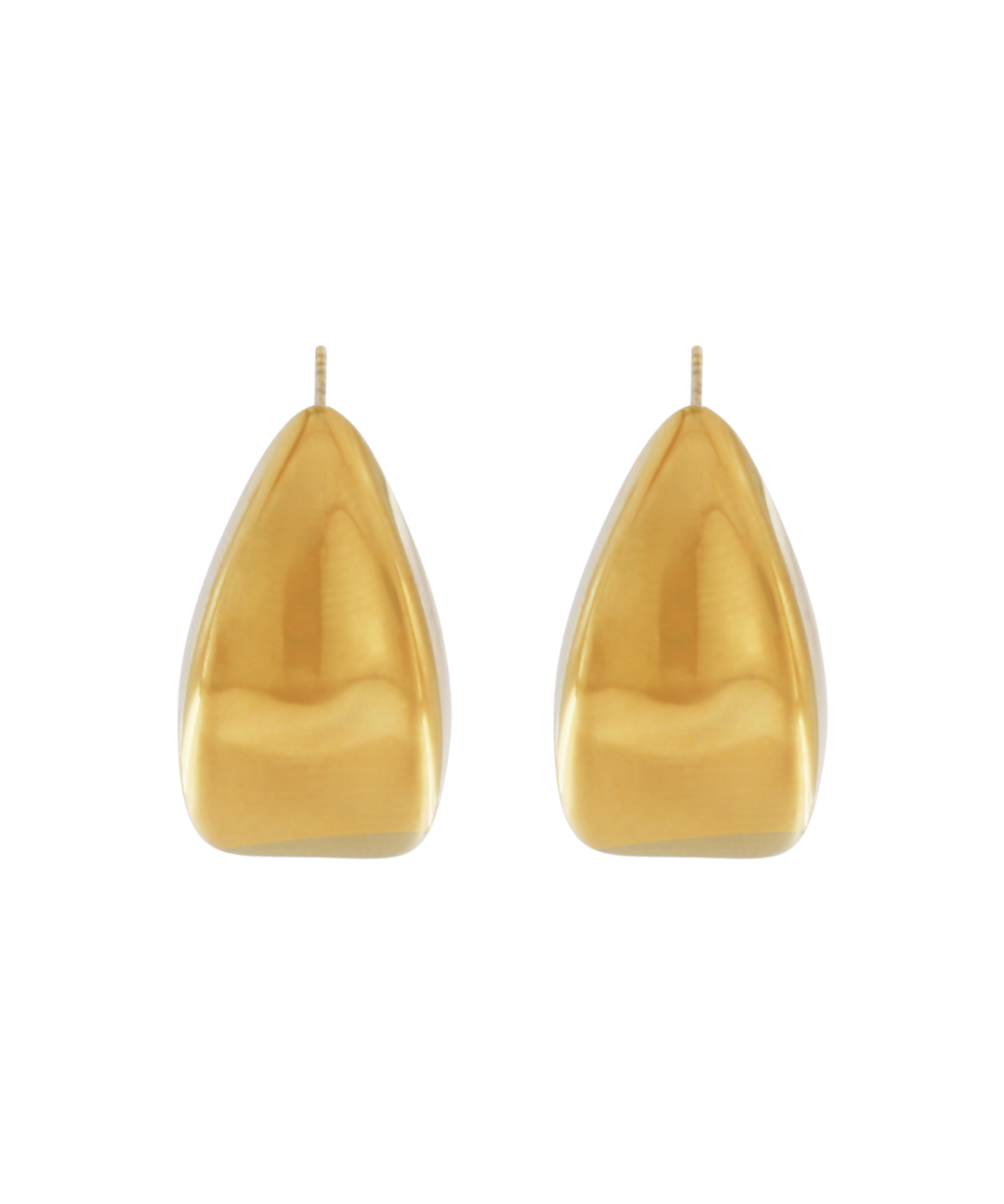 Courage Waterproof 3D Mirror Statement Earring 18K Gold Plating Plating, DNSK Copenhagen