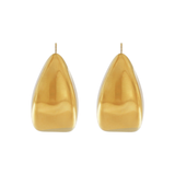 Courage Wasserfester 3D Spiegel Statement-Ohrring 18K Goldplattierung