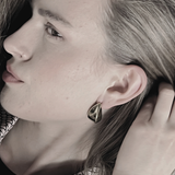 Courage Wasserfester 3D Spiegel Statement-Ohrring 18K Goldplattierung