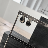 Courage Wasserfester 3D Spiegel Statement-Ohrring 18K Goldplattierung