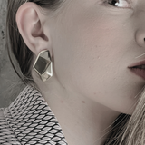 Courage Wasserfester Geometrischer Statement-Ohrring 18K Goldplattierung