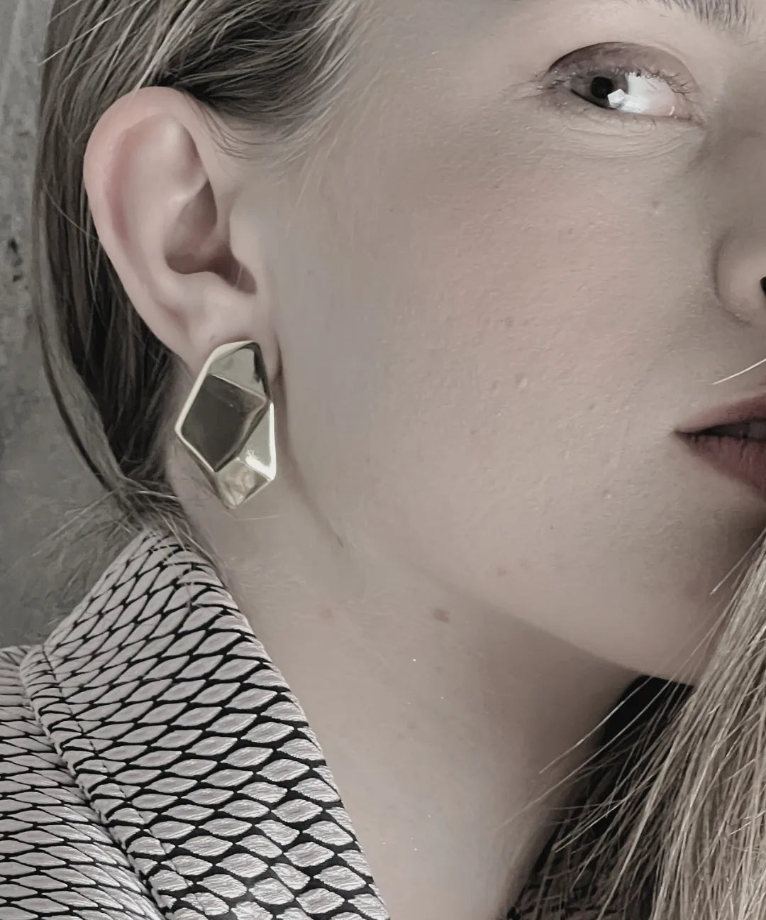 Courage Waterproof Geometric Statement Earring 18K Gold Plating, DNSK Copenhagen