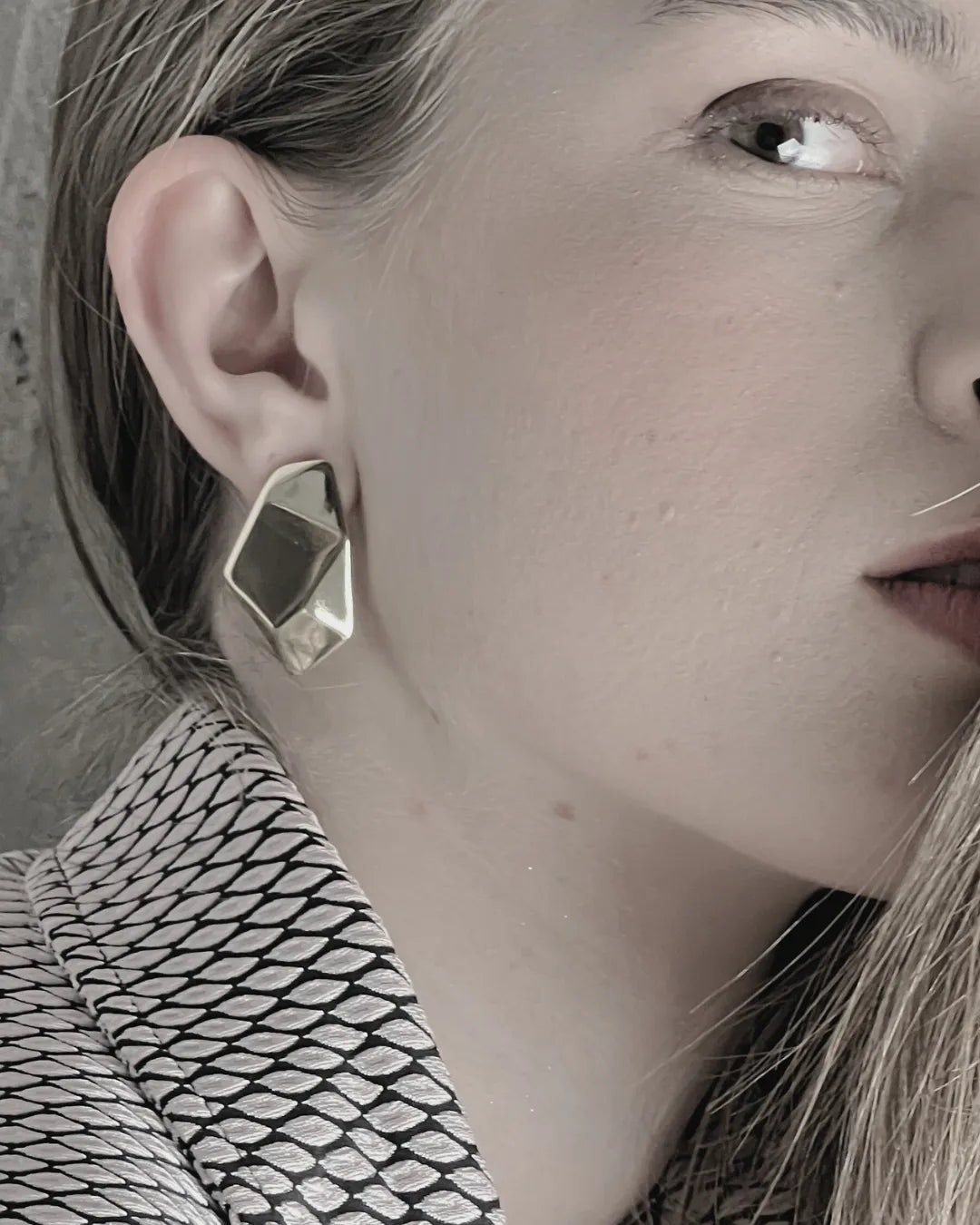 Courage Waterproof Geometric Statement Earring 18K Gold Plating, DNSK Copenhagen