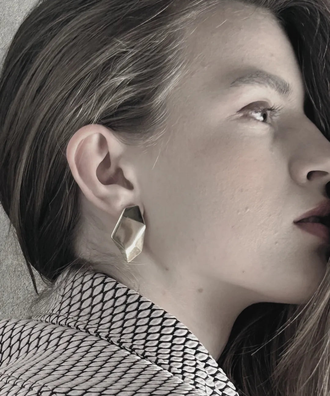 Courage Waterproof Geometric Statement Earring 18K Gold Plating, DNSK Copenhagen