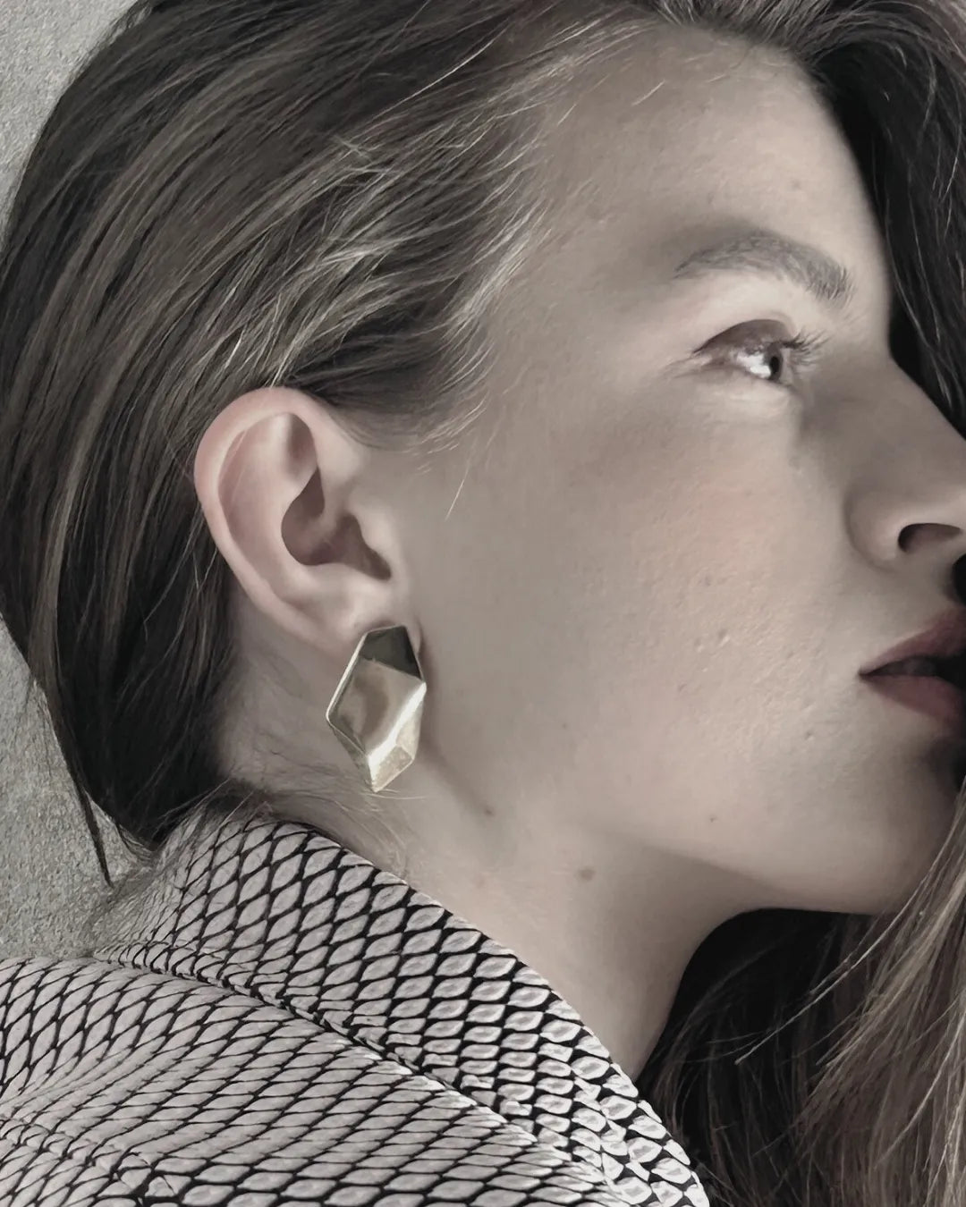 Courage Waterproof Geometric Statement Earring 18K Gold Plating, DNSK Copenhagen
