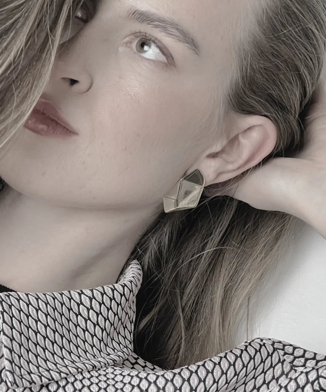 Courage Waterproof Geometric Statement Earring 18K Gold Plating, DNSK Copenhagen