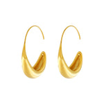 Passion Waterproof Smooth Hoop 18K Gold Plating, DNSK Copenhagen