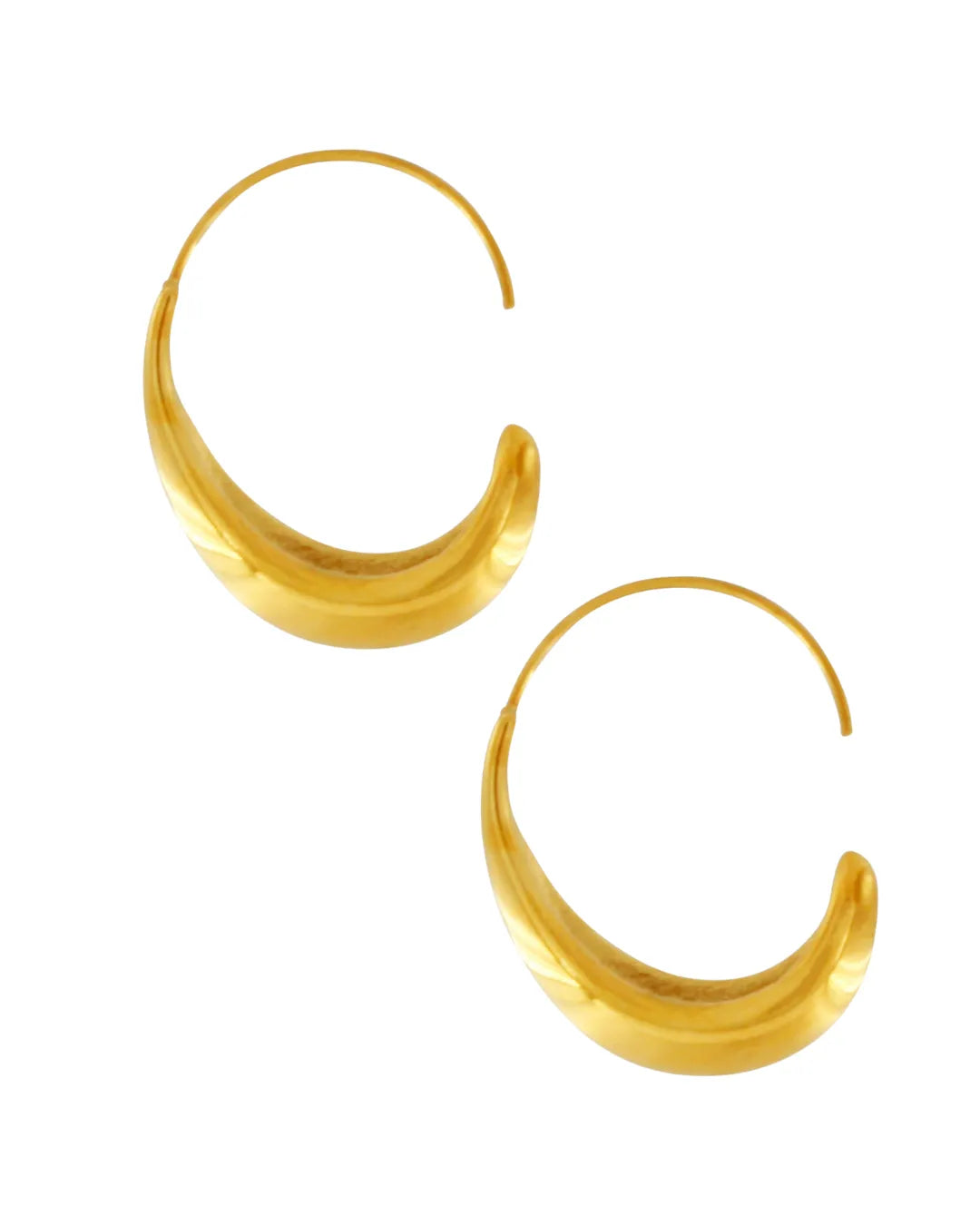 Passion Waterproof Smooth Hoop 18K Gold Plating, DNSK Copenhagen