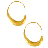 Passion Waterproof Smooth Hoop 18K Gold Plating, DNSK Copenhagen