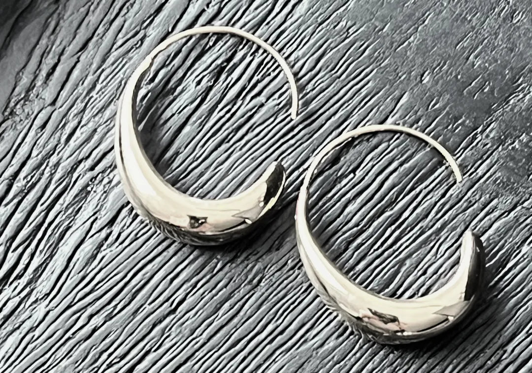 Passion Waterproof Smooth Hoop Placage d'argent, DNSK Copenhagen