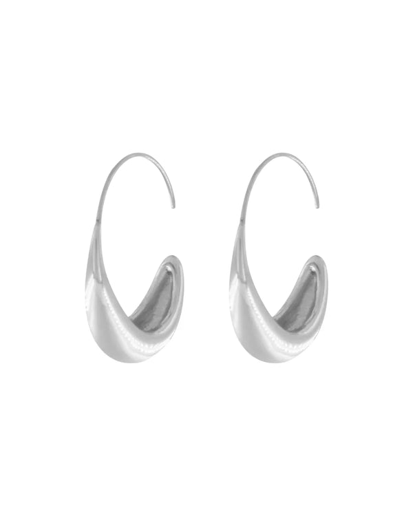 Passion Waterproof Smooth Hoop Silver Plating -DNSK Copenhagen