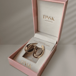 Courage Waterproof V Shape Statement Earring 18K Gold Plating In Box -DNSK Copenhagen