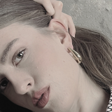 Courage Wasserfester Chunky Curve Ohrring 18K Goldplattierung