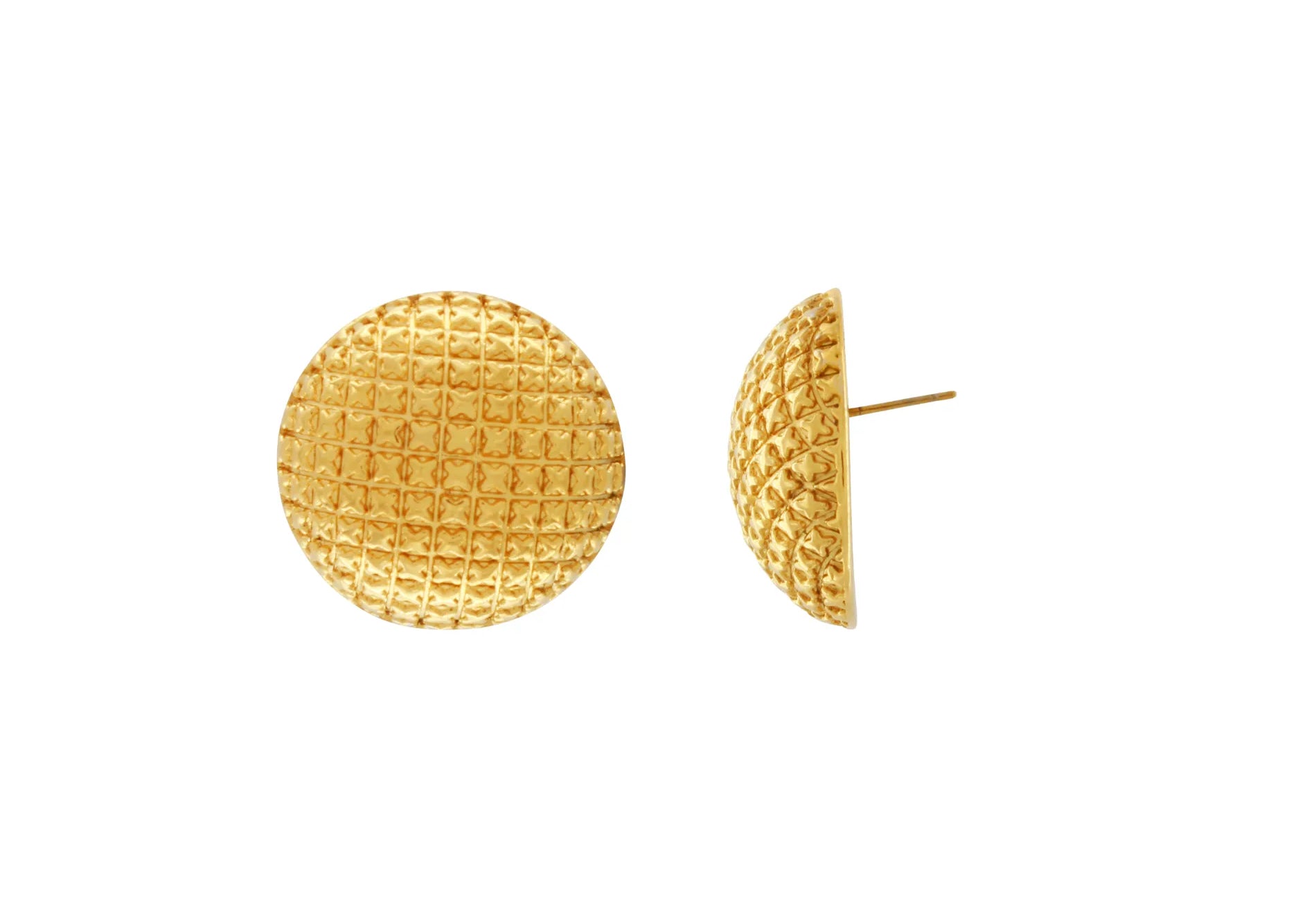 Courage Waterproof Ornament Statement Earring 18K Gold Plating, Dansk Copenhagen