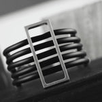 Alaya Open Square Bracelet Silver Plating -DNSK Copenhagen