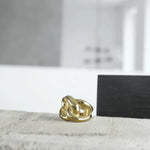 Courage Waterproof Chunky Link Statement Ring 18K Gold Plating -DNSK Copenhagen