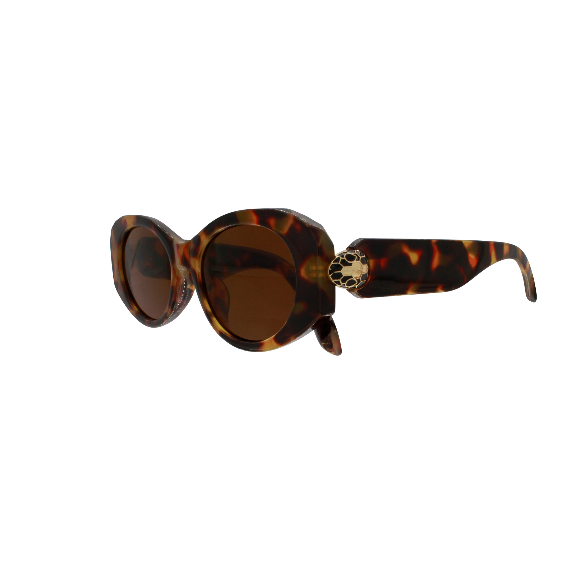 Vigga Brown Leopard Sunglasses UV400 Protection, Dansk Copenhagen