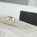 Courage Waterproof Chunky Signet Statement Ring 18K Gold Plating -DNSK Copenhagen