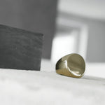 Courage Waterproof Chunky Signet Statement Ring 18K Gold Plating -DNSK Copenhagen