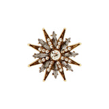 Ingunn 8 Star Button Cover Size 14mm Gold Plating