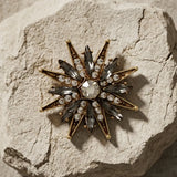 Ingunn 8 Star Button Cover Size 14mm Gold Plating