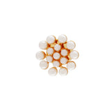 Ingunn Bloem Parel Knoopbedekking 14mm Verguld