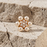 Ingunn Parel Margriet Knoopkapje 14mm Verguld