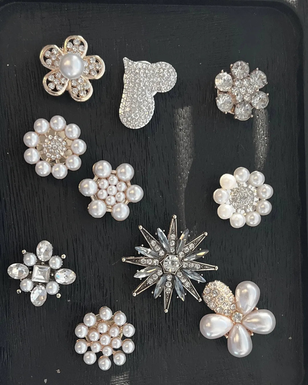 Ingunn CZ & Parel Madeliefje Knoopbedekking 14mm Verguld