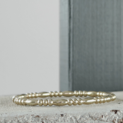 Passion Waterproof Oval Bangle Bracelet Gold Plating I Dansk Copenhagen